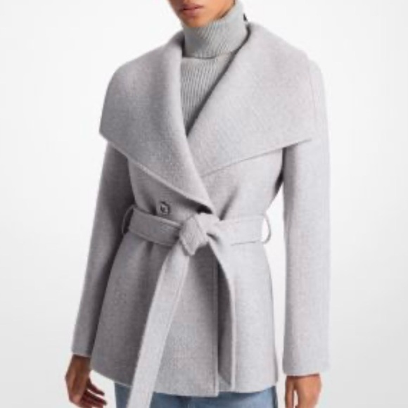 Michael Kors Sweaters - Michael Kors Wool Belted Coat